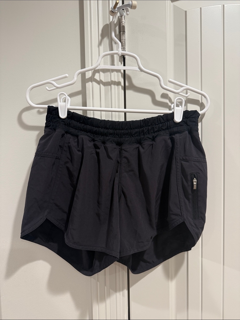 lululemon athletica Black Women's Athletic Shorts with Zip Pocket